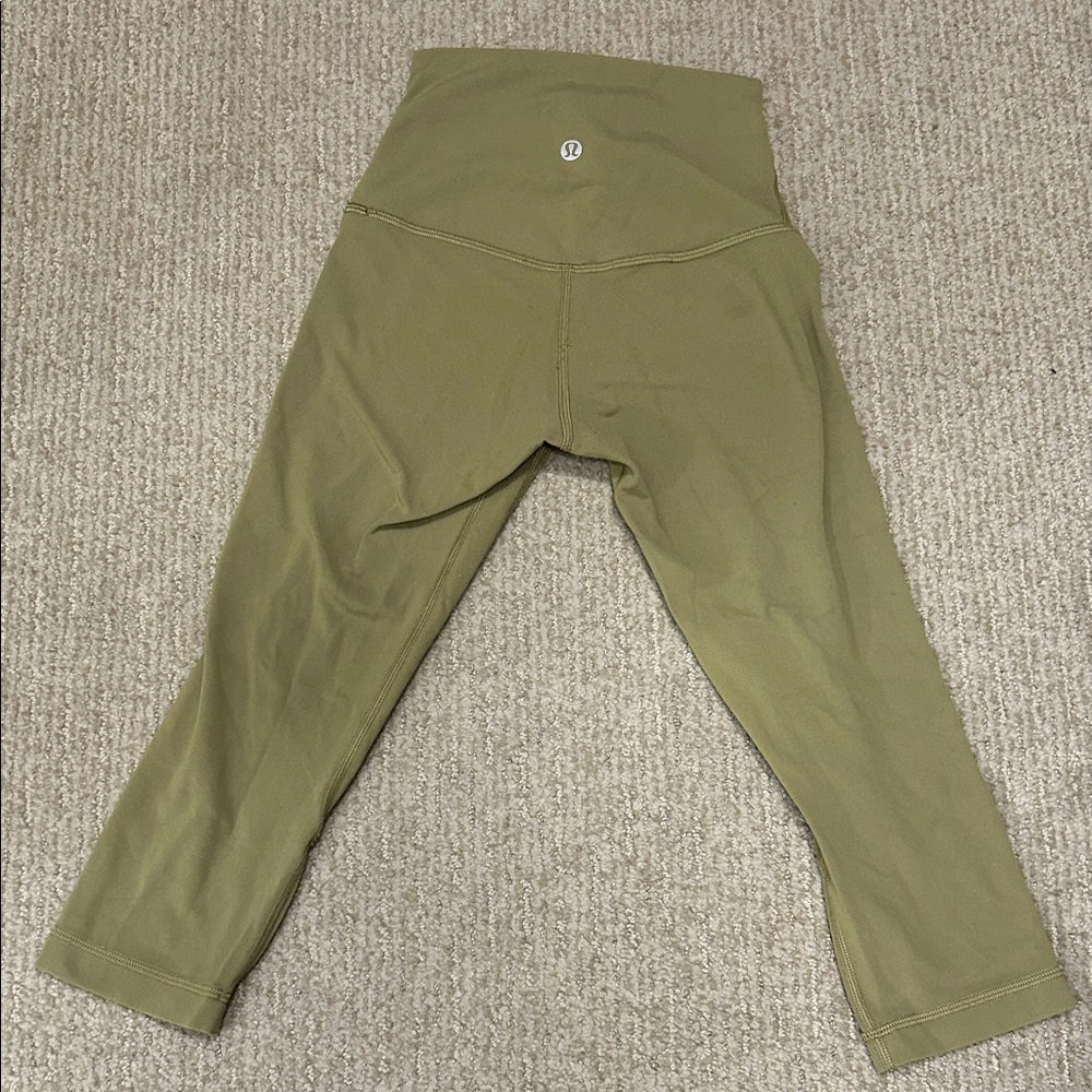 lululemon Kids Olive Cropped Leggings